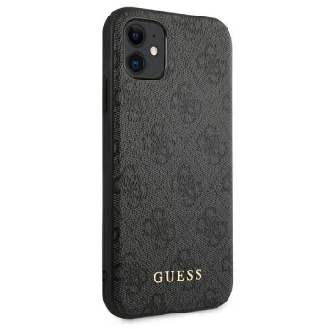 Etui Guess GUHCN61G4GFGR pro iPhone 11 6,1" pevný obal 4G kovové zlaté logo