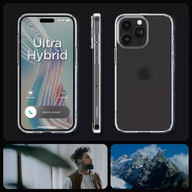 Etui Spigen Ultra Hybrid для Apple iPhone 15 Pro Max Frost Clear