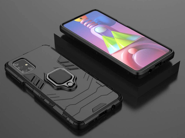 Alogy Stand Ring Armor case for Samsung Galaxy M51 black