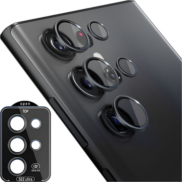 Kryt objektivu pro Samsung Galaxy S22 Ultra 5G - 3mk Lens Protection Pro Black