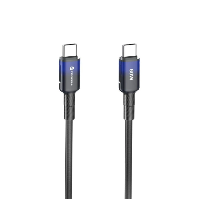 Kabel USB-C – USB-C 60W Forcell F-Energy Gradient 1 m C354 czarny