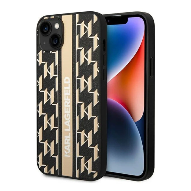 Etui Karl Lagerfeld KLHCP14MPGKLSKW do iPhone 14 Plus 6,7" hardcase Monogram Stripe