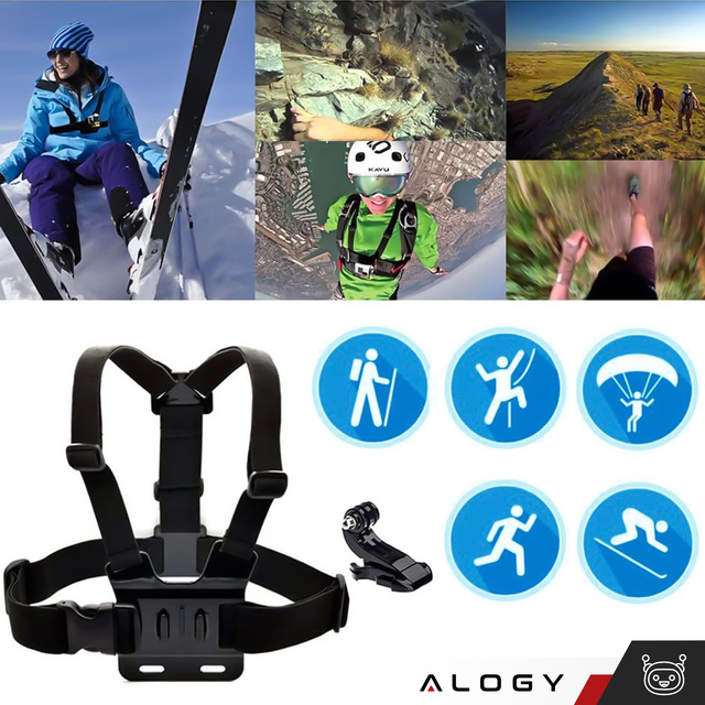 Cage-adjustable harness for GoPro Hero 10/9/8/7/6/5