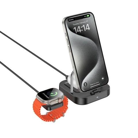 Ładowarka Indukcyjna 3w1 HOCO CQ16A Apple Watch iPhone Słuchawki