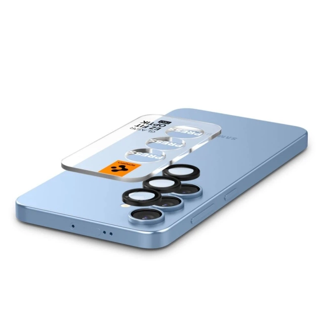 Захисне чохол для камери Samsung Galaxy S25 чорний Spigen Optik Pro Glas.TR "EZ Fit" 2 шт.