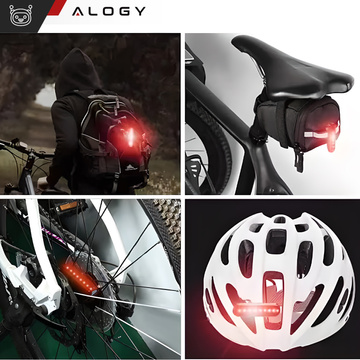 Světlo na kolo Přední Zadní LED Přední Zadní Světlo na kolo Vodotěsné IPX5 USB Bike Light Alogy