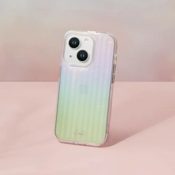 Чохол для телефону UNIQ Coehl Linear для Apple iPhone 14 6,1" опаловий/райдужний