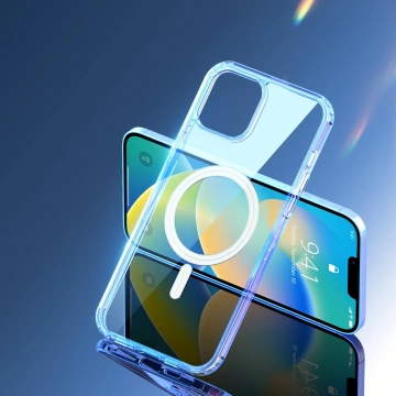 Dux Ducis Clin magnetické pouzdro pro iPhone 14 Plus kompatibilní s MagSafe transparentní