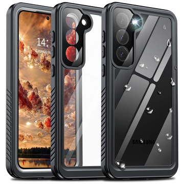 Чохол для Samsung Galaxy S23 Plus Armored Waterproof IP68 360 Armor Case Built-in Glass Alogy Black