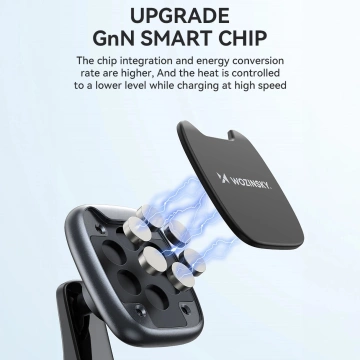 Uchwyt Magnetyczny Wozinsky WUMTD na Deskę Samochodową Czarny