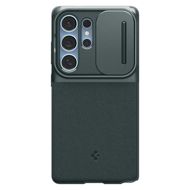 Puzdro Spigen Optic Armor pre Samsung Galaxy S25 Ultra, zelené, priepasť