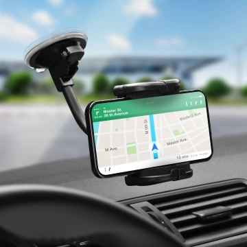 Forcell Regular 2in1 Car Holder Grid/Glass Arm 17cm Black