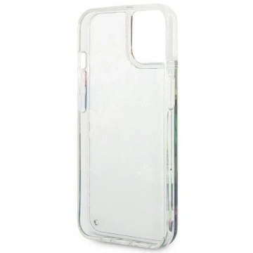 Etui Guess GUHCP14MLFLSB для Apple iPhone 14 Plus 6,7" niebieski/синій твердий чохол Flower Liquid Glitter