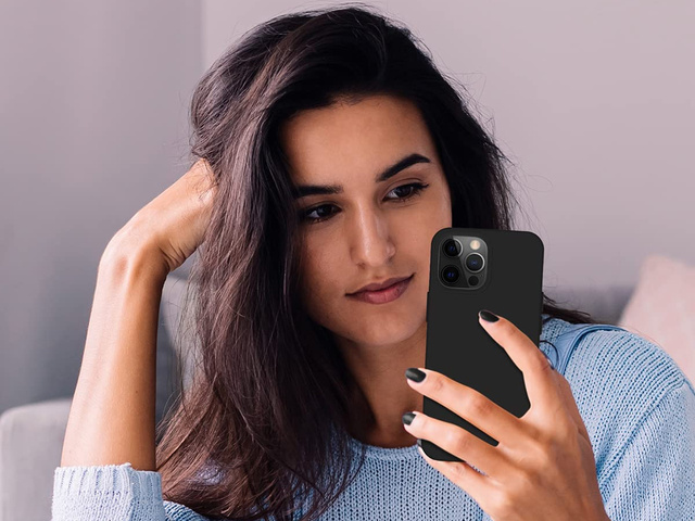 Ochranné pouzdro na telefon Alogy Thin Soft Case pro iPhone 13 Pro černé sklo