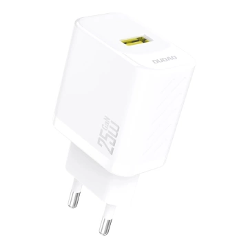 Dudao A27S 25W GaN USB-A Wandladegerät | Schnellladung QC 3.0 - Weiß