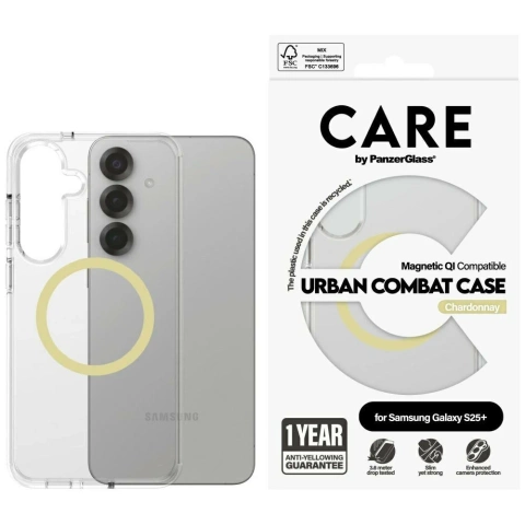 Etui do Samsung Galaxy S25 CARE von PanzerGlass Flagship Urban Combat Clear