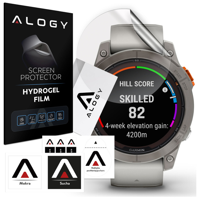 Alogy hydrogel protective film for Garmin Fenix 7 Pro smartwatch