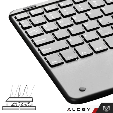 Bezdrátová klávesnice s Bluetooth touchpadem touchpad pro PC TV tablet USB-C Alogy Wireless Black