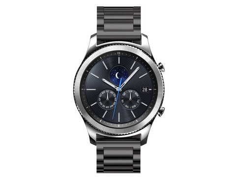 Stainless Steel Alogy náramek nerezová ocel pro chytré hodinky 22mm Black