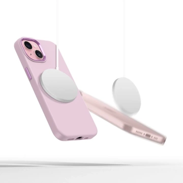 Etui do iPhone 15 Tech-Protect Silicone Pure MagSafe Różowy