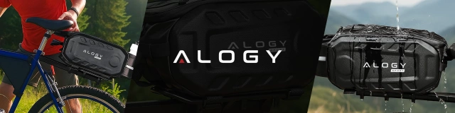 Brašna na tašku na kolo 2,5 l rám na řídítka rám na tašku obal na tašku 23,6 x 10,5 x 10 cm (S) Alogy Sport černá