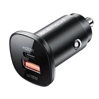 Автомобільний зарядний пристрій Acefast 38W USB Type C / USB, PPS, Power Delivery, Quick Charge 3.0, AFC, FCP black (B1 black)