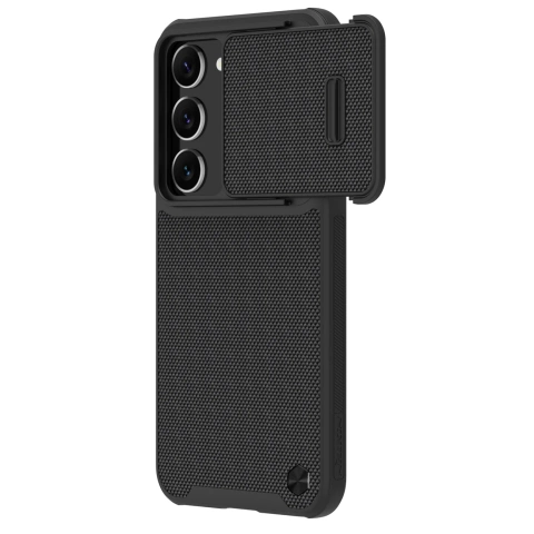 Броньований чохол Nillkin Textured S Case для Samsung Galaxy S23 з кришкою камери чорний