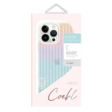 Etui UNIQ Coehl Linear pre iPhone 14 Pro 6,1" opalowy/iridescent