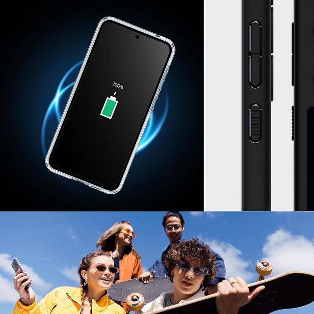 Etui Spigen Ultra Hybrid für Samsung Galaxy A55 5G Mattschwarz