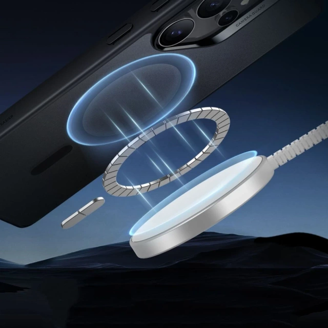 Kryt Samsung Galaxy S25 Ultra matný čierny ESR Classic Hybrid HaloLock MagSafe