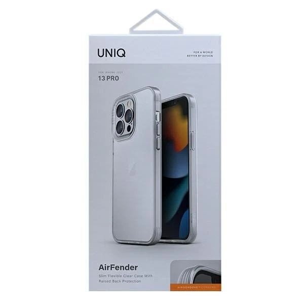 Handyhülle UNIQ Air Fender für Apple iPhone 13 Pro / 13 6.1" Nude Transparent