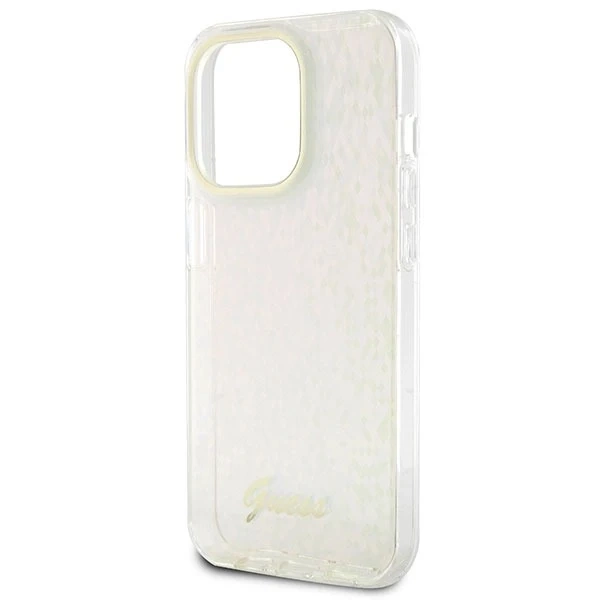Etui Guess GUHCP15LHDECMP для iPhone 15 Pro 6.1" różowy/рожевий твердий чохол IML Faceted Mirror Disco Iridescent