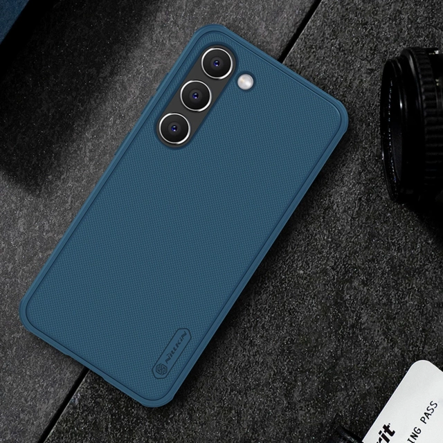 Etui Nillkin Super Frosted Shield Pro etui do Samsung Galaxy S23+ pancerny pokrowiec + podstawka na telefon czerwone