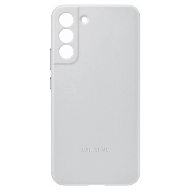 Чохол з натуральної шкіри Samsung Leather Cover для Samsung Galaxy S22 (S22 Plus) світло-сірий (EF-VS906LJEGWW)