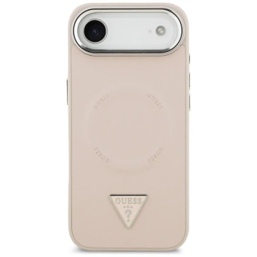 Etui Guess Triangle Logo MagSafe na iPhone 17 Air - Różowe
