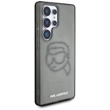 Etui Karl Lagerfeld Rhinestones Karl Head Logo do Samsung Galaxy S25 Ultra Czarny