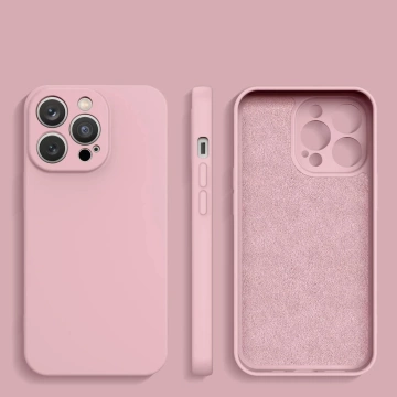 Silikonový obal pro Samsung Galaxy A14/A14 5G silikonový kryt růžový