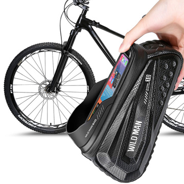 Fahrradtasche Wildman Front Frame Bicycle Bag ES10X Lenkerhalter für Telefon 1,2l Schwarz