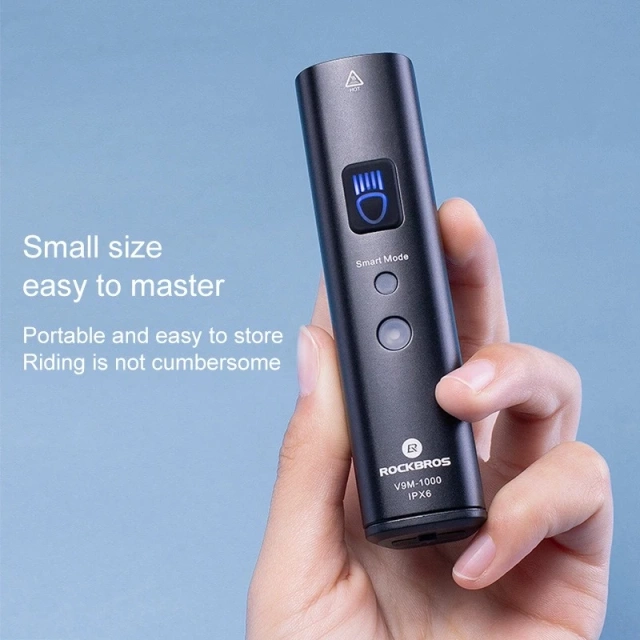 Передній велосипедний ліхтар Rockbros V9M-1000 1000lm - чорний