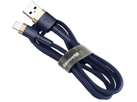 Baseus Keviar USB Lightning Cable 2m for iPhone iPad iPod 1.5A Navy blue