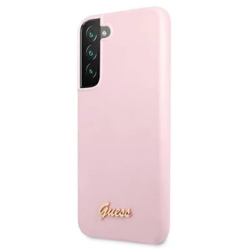 Guess GUHCS22MLSLMGLA S22  S906 lawenda/lavender hardcase Silicone Script Metal Logo