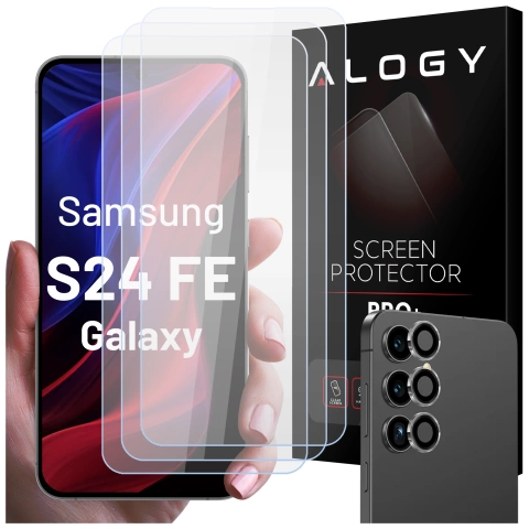 Alogy Glass Pack 3x Gehärtetes Glas für den Bildschirm 9h Glas für das Objektiv für Apple iPhone 14 Pro