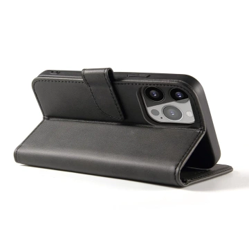 Magnetic Phone Case для iPhone 14 elegant case cover з відкидною кришкою і функцією підставки чорний