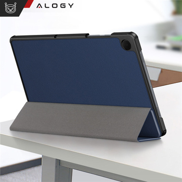 Case for Samsung Galaxy Tab A9 Plus 2023 11" (X210/X215/X216) Tablet Flip Cover Book Cover Case Alogy Navy Blue Glass