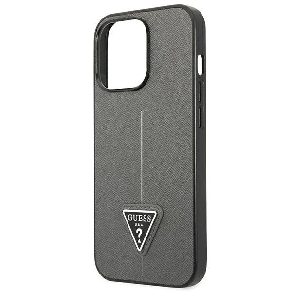 Жорсткий чохол Etui Guess GUHCP13LPSATLG для iPhone 13 Pro / 13 6,1 SaffianoTriangle Logo