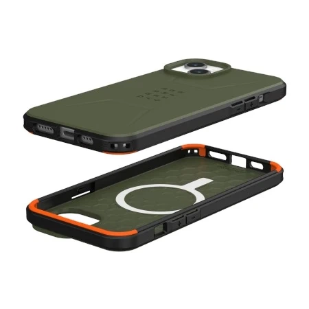 UAG Civilian Magsafe case - захисний чохол для iPhone 15 Plus (оливковий)
