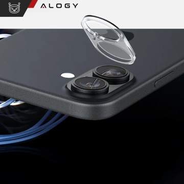 2x прозоре скло об’єктива камери для Apple iPhone 16 / 16 Plus Alogy Lens Protector Pro Transparent