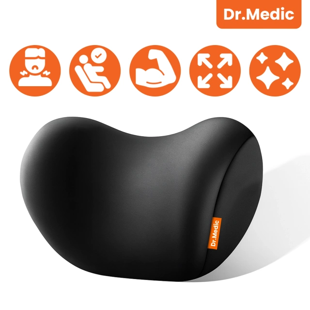 Poduszka do Samochodu pod Głowę Kark Szyję DR.MEDIC ComfortSupport™ Ergonomiczna poduszka na fotel zagłówek krzesło do auta dla kierowcy pasażera
