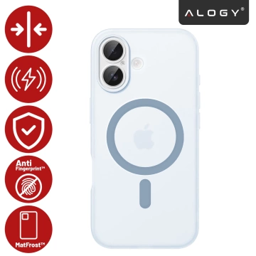 Чохол для Apple iPhone 16 Pro Max Alogy MagSafe Hybrid Matte Case Matte Cover with Lens Protection Black