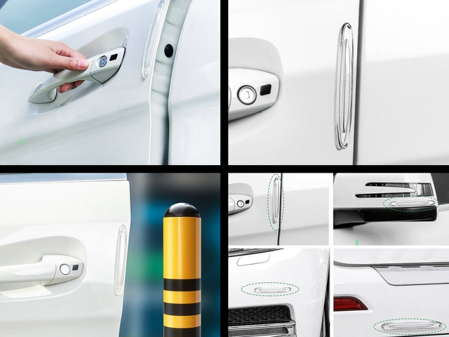 Protective strips 4x Baseus slats bumpers on the edge of the car door Transparent